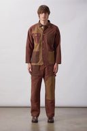 CHAQUETA PATCHWORK 2.0 MARRÓN / SERVICE WORKS