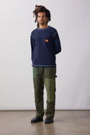 CAMISETA MANGA LARGA WAFFLE - NAVY / SERVICE WORKS