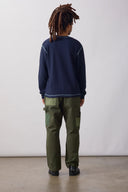 CAMISETA MANGA LARGA WAFFLE - NAVY / SERVICE WORKS