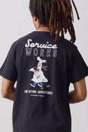 CAMISETA EATING ADVENTURES - NEGRA / SERVICE WORKS