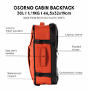 MOCHILA DE CABINA OSORNO NARANJA / TACORA