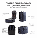 MOCHILA DE CABINA OSORNO NAVY / TACORA