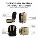 MOCHILA DE CABINA OSORNO BEIGE / TACORA