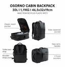 MOCHILA DE CABINA OSORNO NEGRA / TACORA