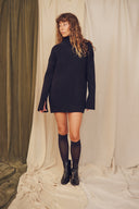 WOOL TUNIC BLACK / COSSAC