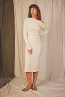DRAPE DRESS OAT / COSSAC