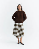 FALDA MIDI CUADROS INDIRA / THINKING MU
