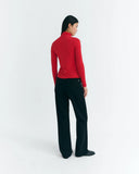 TOP CUELLO ALTO ROJO CASHMERE NOE / THINKING MU