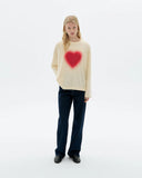 CAMISETA MANGA LARGA BLURRY HEART WHITE EMILY TEE / THINKING MU