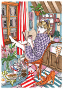"VENTANA, CAFÉ Y GATO" / ANA JARÉN