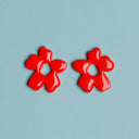 PENDIENTES "FLORAL" ROJO / DEPEAPA