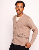 CARDIGAN PAYSAC TAUPE / OLOW