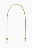 CADENA PIEL NUDO BANDOLERA VERDE METALIZADO / OLIVIA MAREQUE