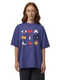 ZOCO TSHIRT AZUL / MANILA PRINTS