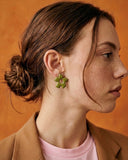 PENDIENTES "FLORAL" VERDE / DEPEAPA