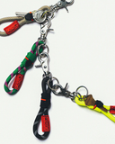 8.0mm LOOP KEY (BLACK REFLECTIVE LATTICE) / TOPOLOGIE