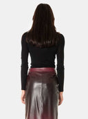 JERSEY DE CUELLO ALTO CORTADO (NEGRO) / ISABELLE BLANCHE