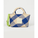 BOLSO AMELIA "LIFE IS SIMPLE" - BLUE & BEIGE / VERB TO DO