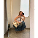 BOLSO AMELIA "CHILL VIBES" - BEIGE, DARK & BROWN / VERB TO DO