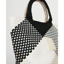 BOLSO SYLVIA "FREE LOVE" - BLACK, BEIGE & WHITE / VERB TO DO