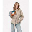CLUTCH ELENA 'LIFE IS SIMPLE' | BLUE, ORANGE & PINK / VERB TO DO