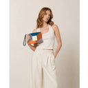 CLUTCH ELENA 'LIFE IS SIMPLE' | BLUE, ORANGE & PINK / VERB TO DO