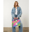 BOLSO MICHELE 'JUST MOVE' | PINK, BLUE & GREEN / VERB TO DO