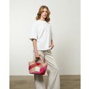 BOLSO AMELIA "LIFE IS SIMPLE" - PINK, RED & BEIGE / VERB TO DO
