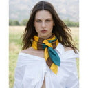 PAÑUELO STRATA - BLUE, BROWN & YELLOW / VERB TO DO