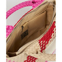 BOLSO AMELIA "LIFE IS SIMPLE" - PINK, RED & BEIGE / VERB TO DO