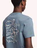 CAMISETA FLYING  STEEL BLUE / OLOW
