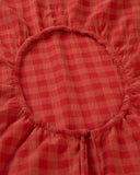 VESTIDO CUADROS ROJOS KINA / THINKING MU