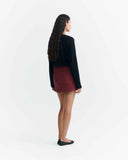 FALDA MINI CORDUROY MAHOGANY / THINKING MU