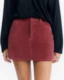 FALDA MINI CORDUROY MAHOGANY / THINKING MU